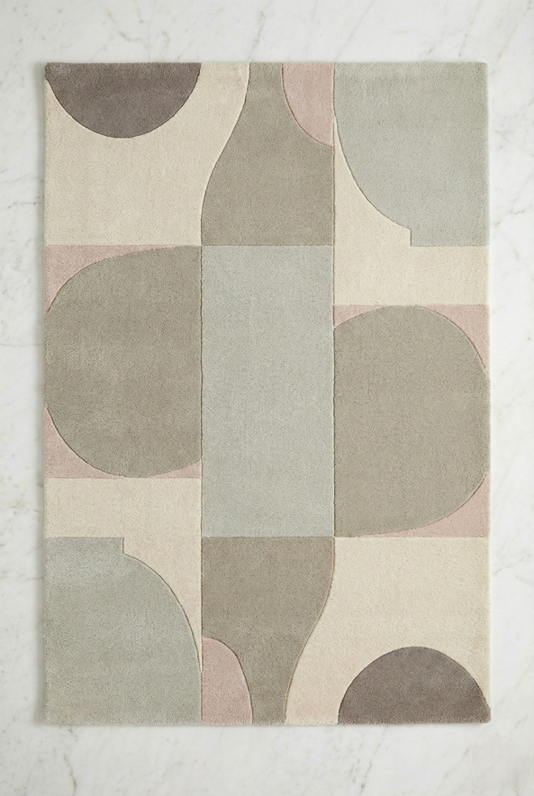 Black modern carpet design for hotel interiors